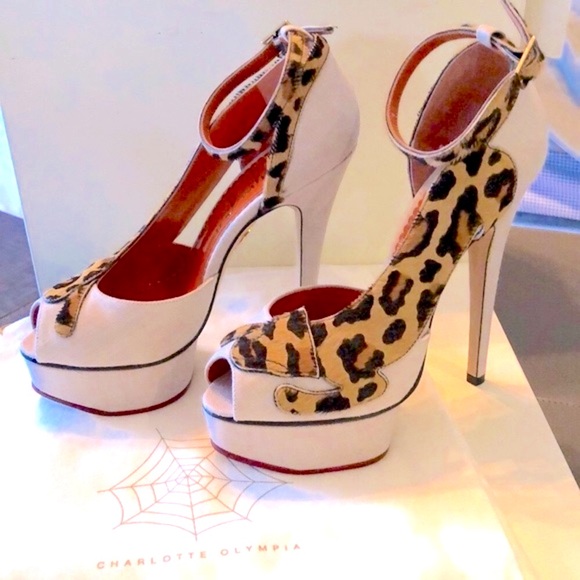 NIB collectible Charlotte Olympia Leopardess Heels - Picture 1 of 11